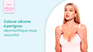 Colocar silicone é perigoso? Mulher loira usando uma regata