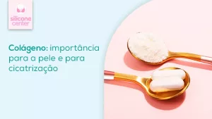 Colágeno: qual é a importância para a pele e para a cicatrização? Imagens de duas colheres com remédios sobre elas