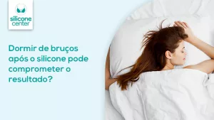 Dormir de bruços após o silicone pode colocar seu resultado em risco? Imagem mostrando uma mulher dormindo de bruço