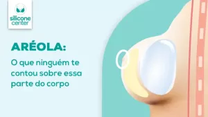 9 curiosidades que você não sabe sobre sua aréola Ilustração mostrando como fica uma prótese de silicone dentro do seio