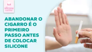 Como parar de fumar antes da cirurgia plástica? Estratégias comprovadas para realizar seu sonho com segurança Imagem de uma mão "barrando" uma cigarro que está sendo oferecido a ela
