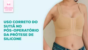 sutiã após o silicone