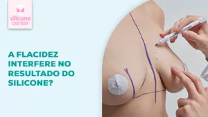 flacidez mamária leve silicone